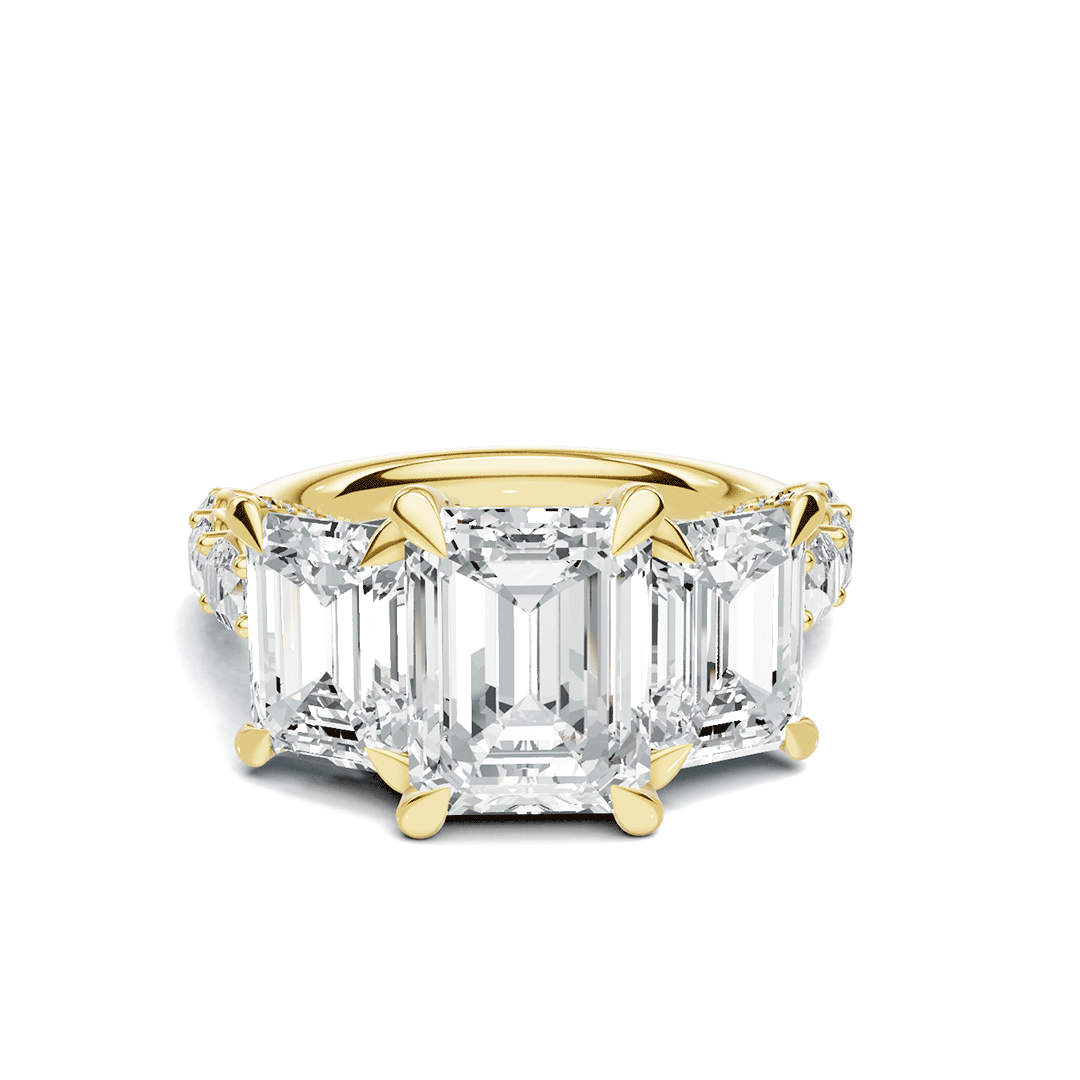 Luxe Three Stone Statement Ring