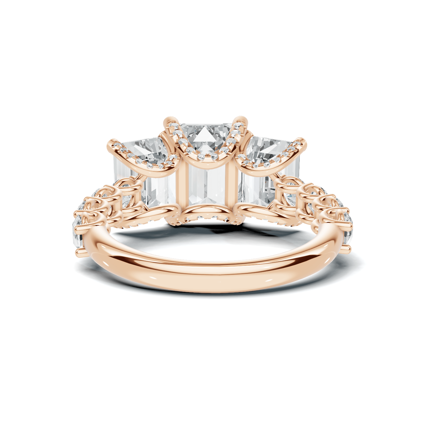 Luxe Three Stone Statement Ring