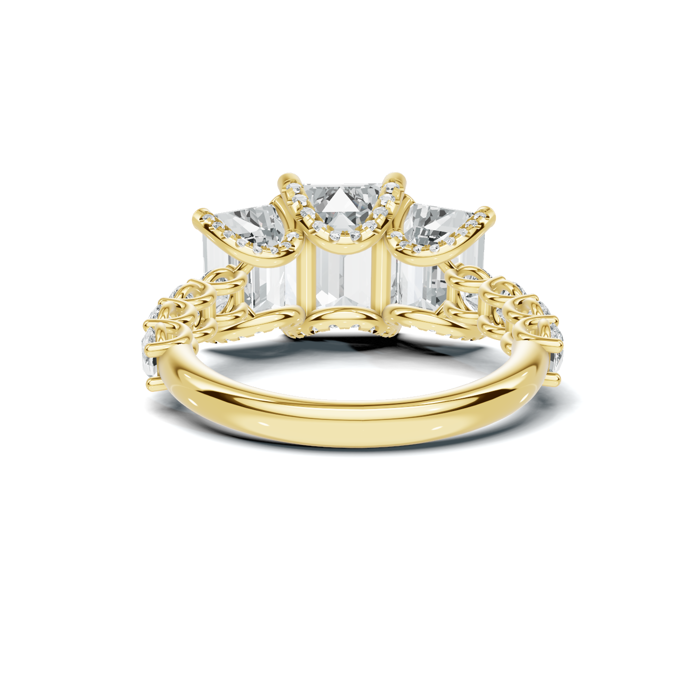 Luxe Three Stone Statement Ring
