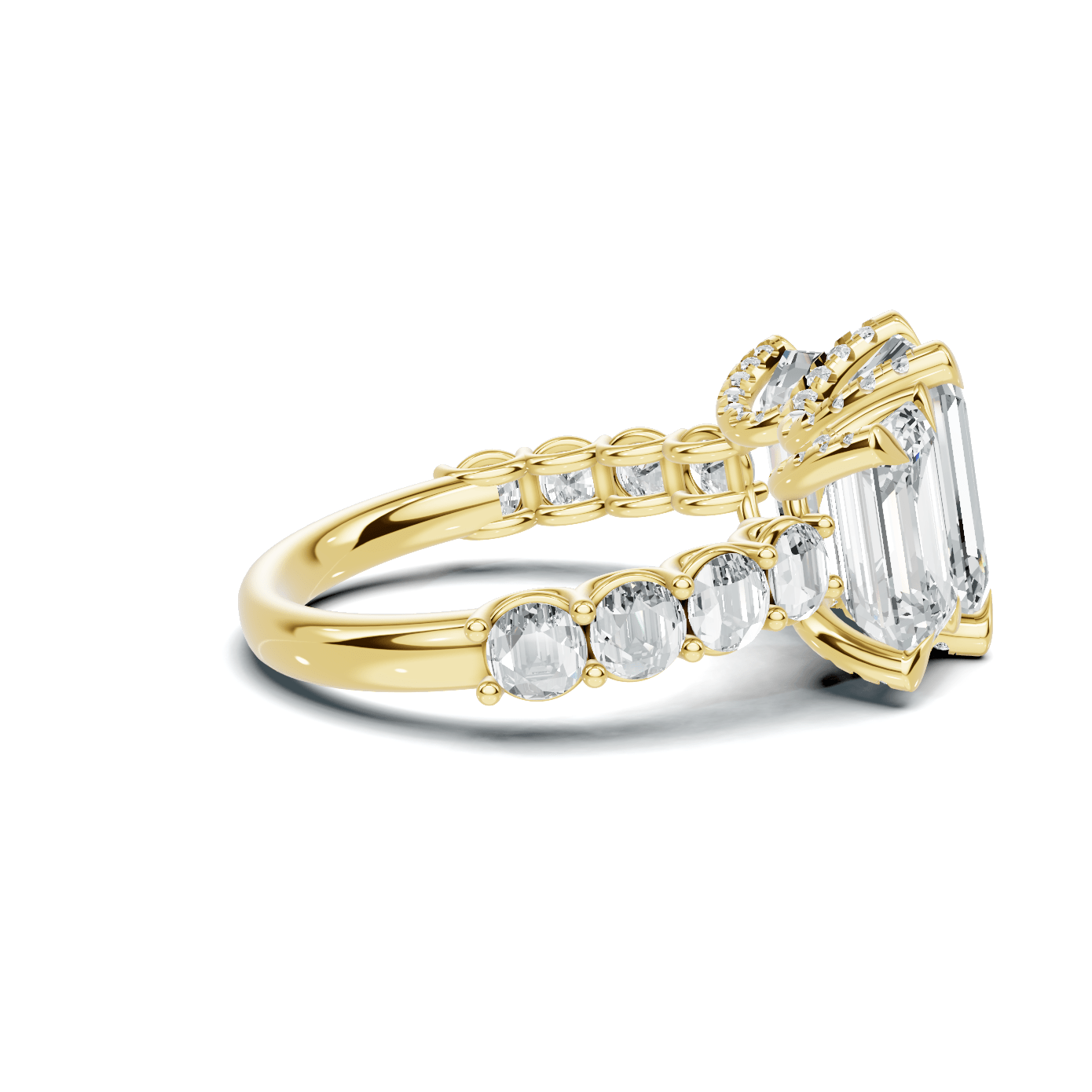 Luxe Three Stone Statement Ring