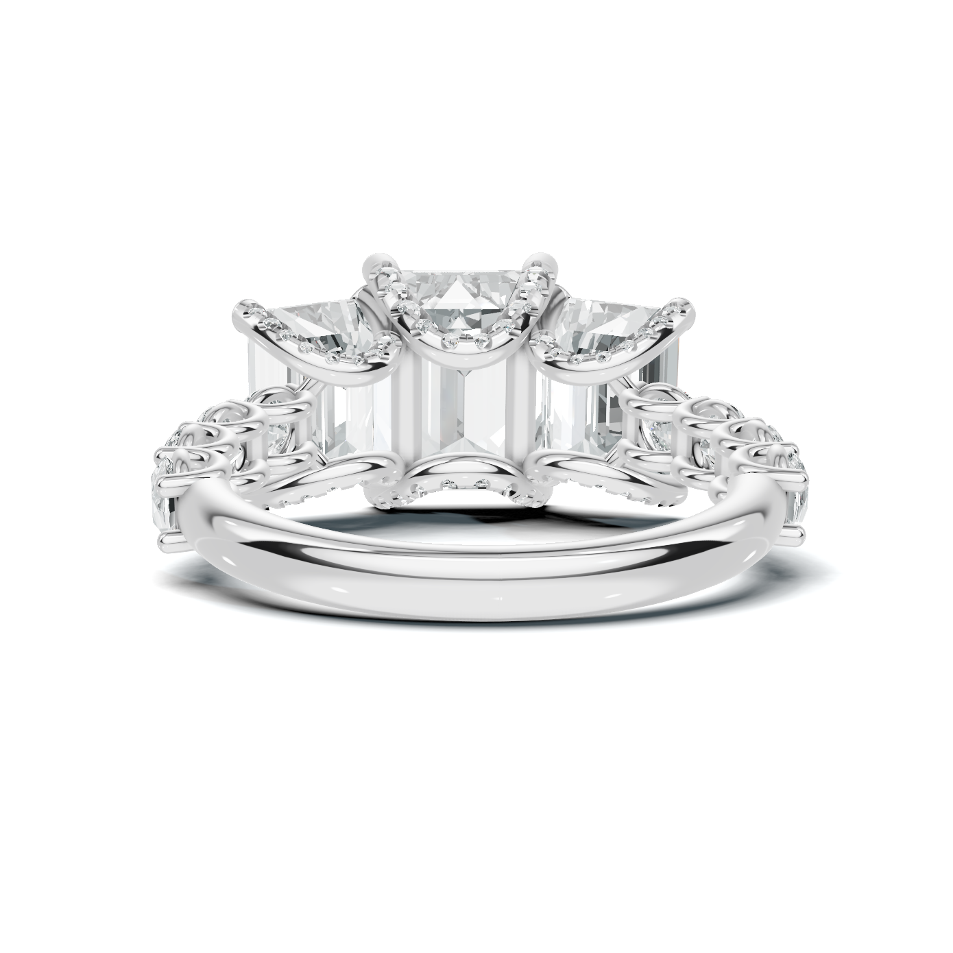 Luxe Three Stone Statement Ring