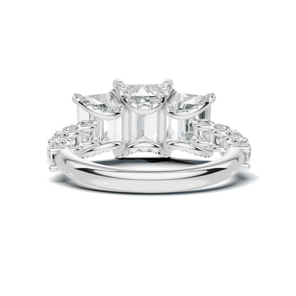 Luxe Three Stone Statement Ring
