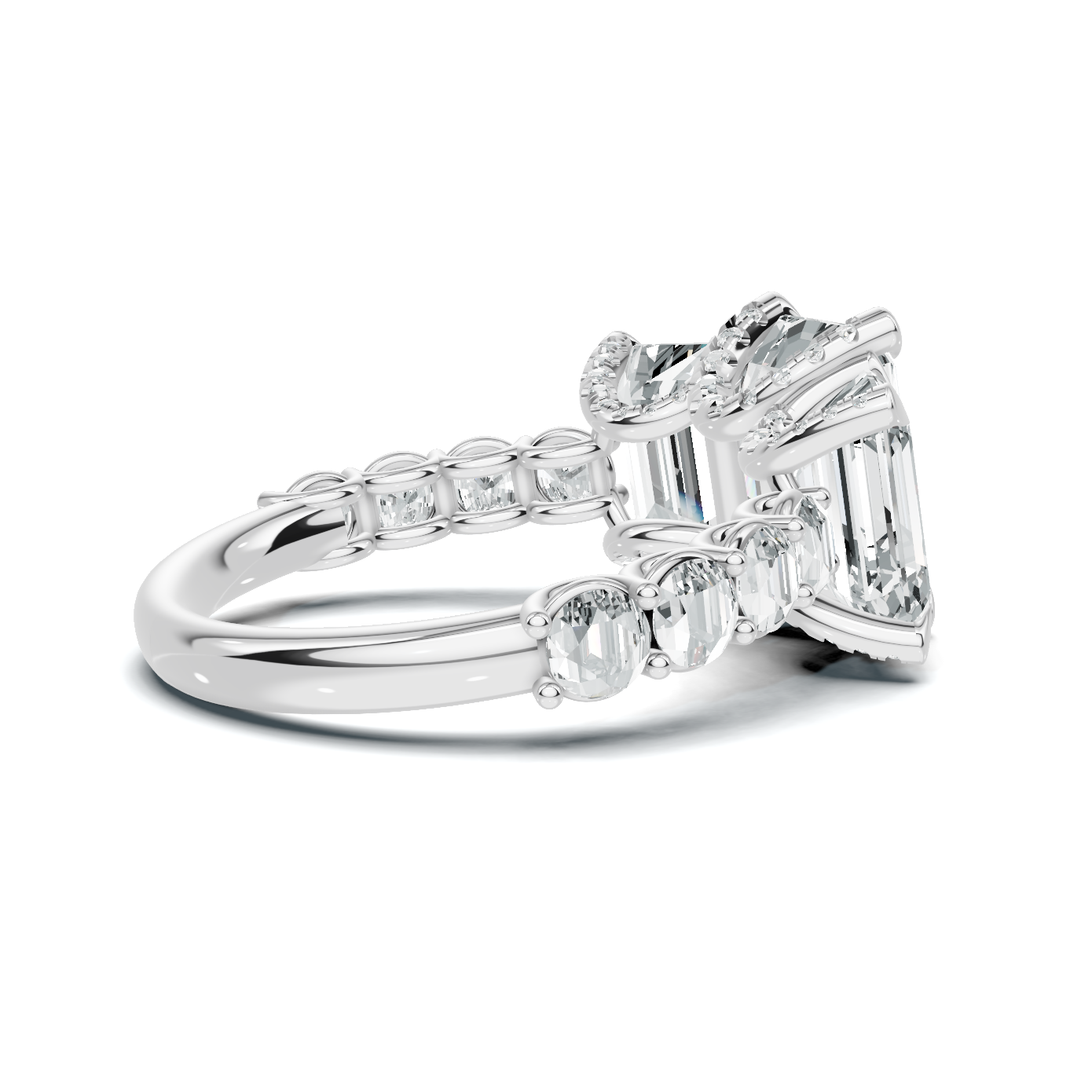 Luxe Three Stone Statement Ring