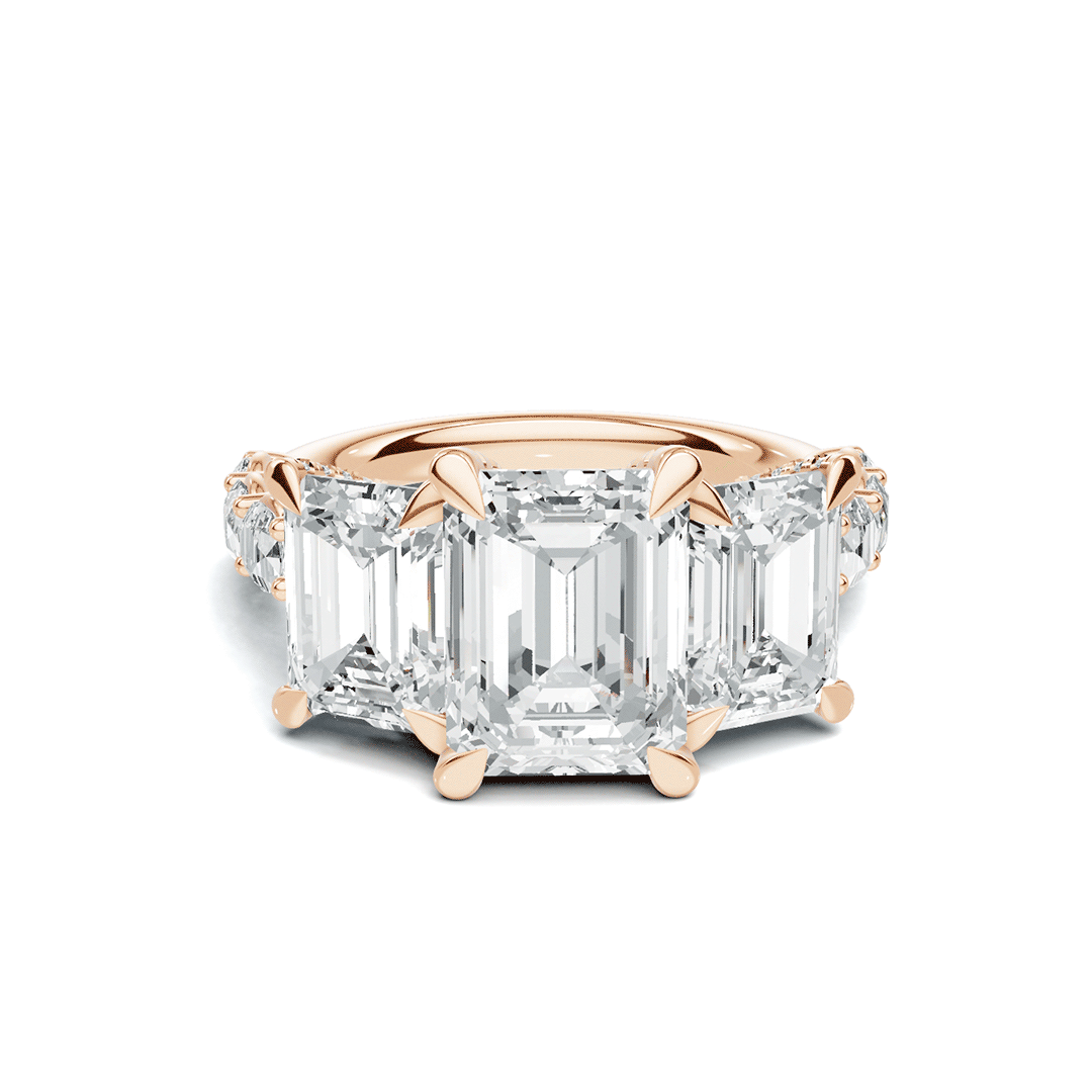Luxe Three Stone Statement Ring