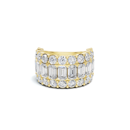 Luxe Triple Row Ring