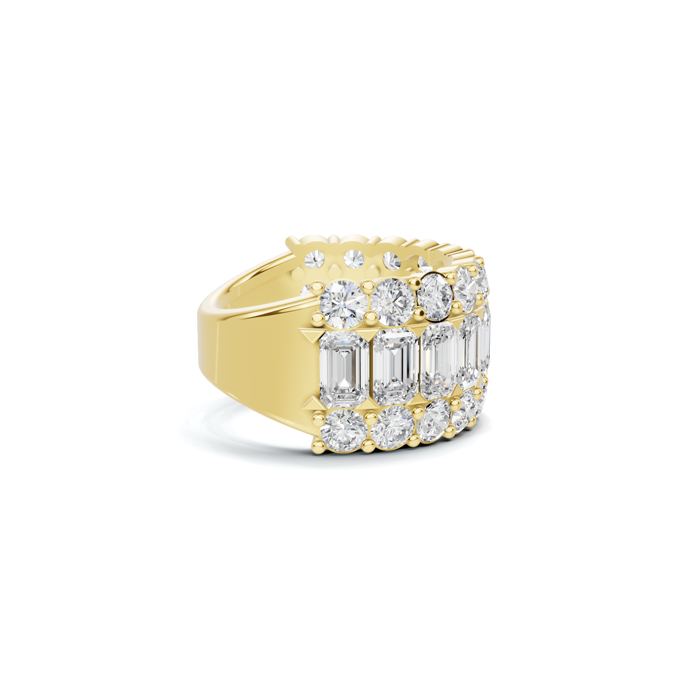 Luxe Triple Row Ring