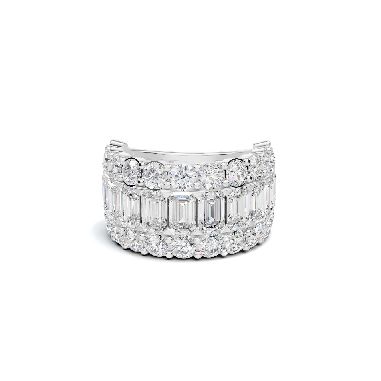 Luxe Triple Row Ring