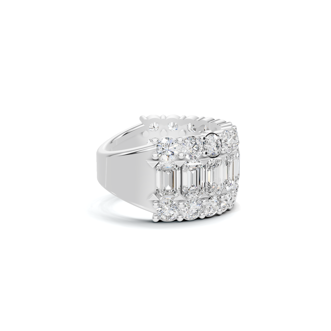 Luxe Triple Row Ring