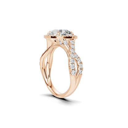 Luxe Twisted Infinity Halo Ring
