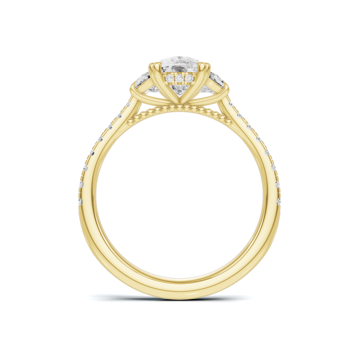 Magnificent Three Stone Ring
