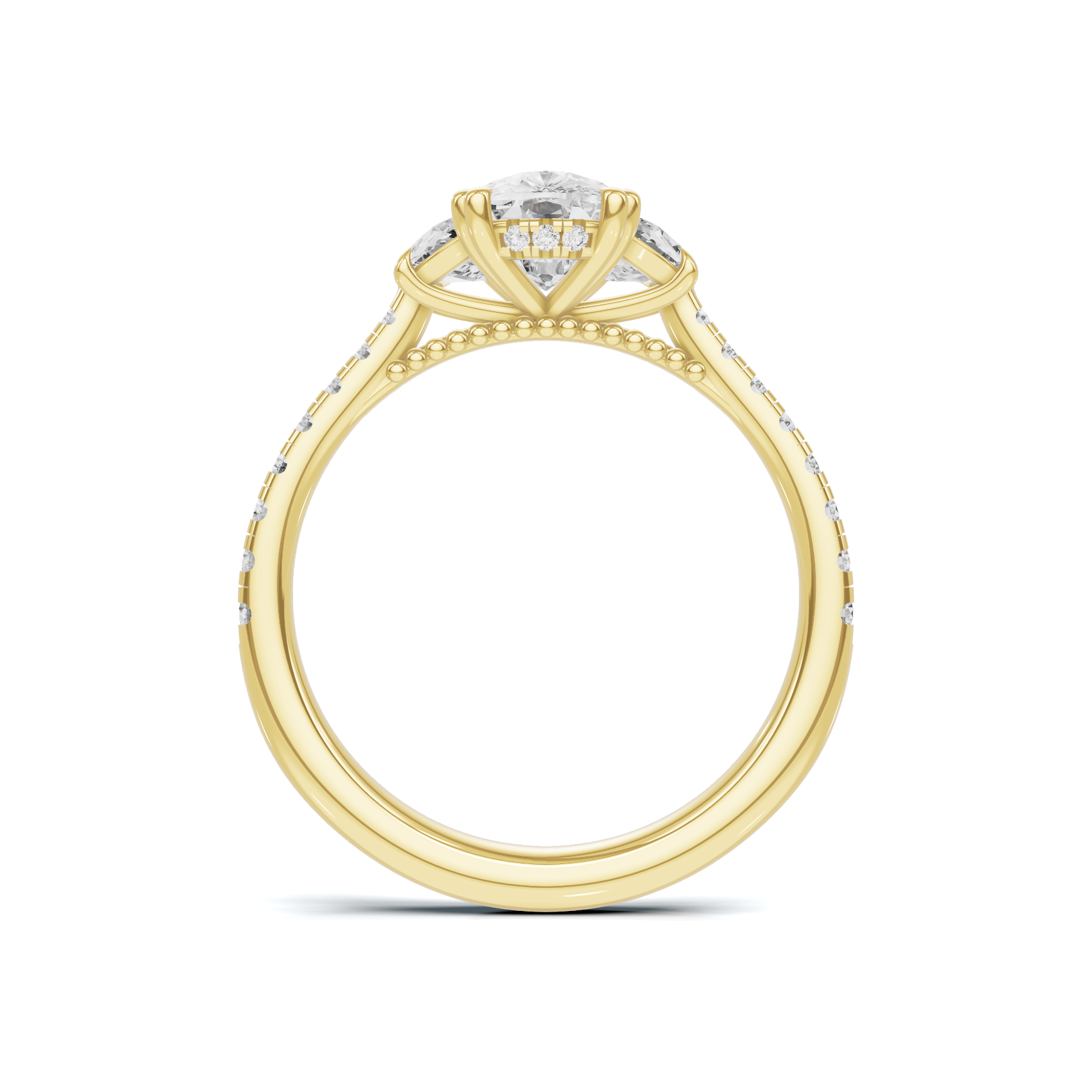 Magnificent Three Stone Ring