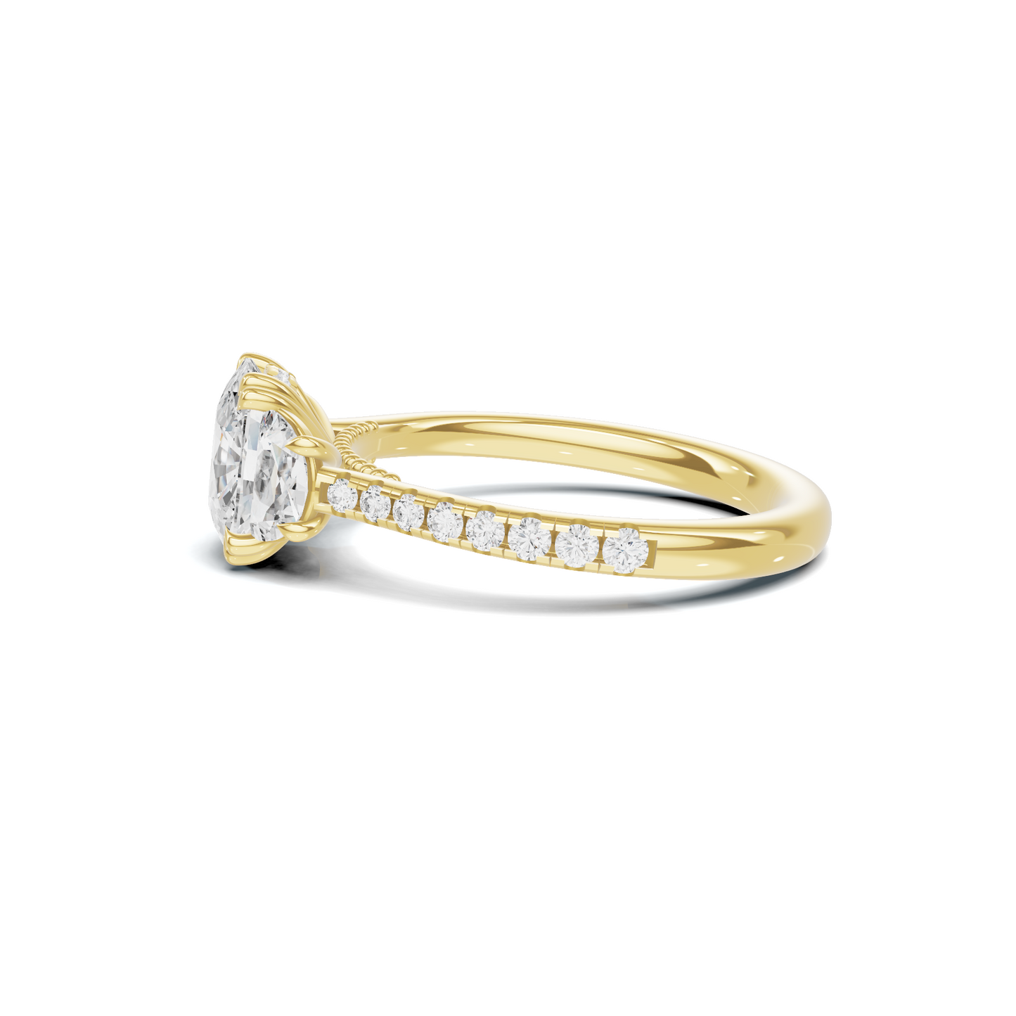 Magnificent Three Stone Ring