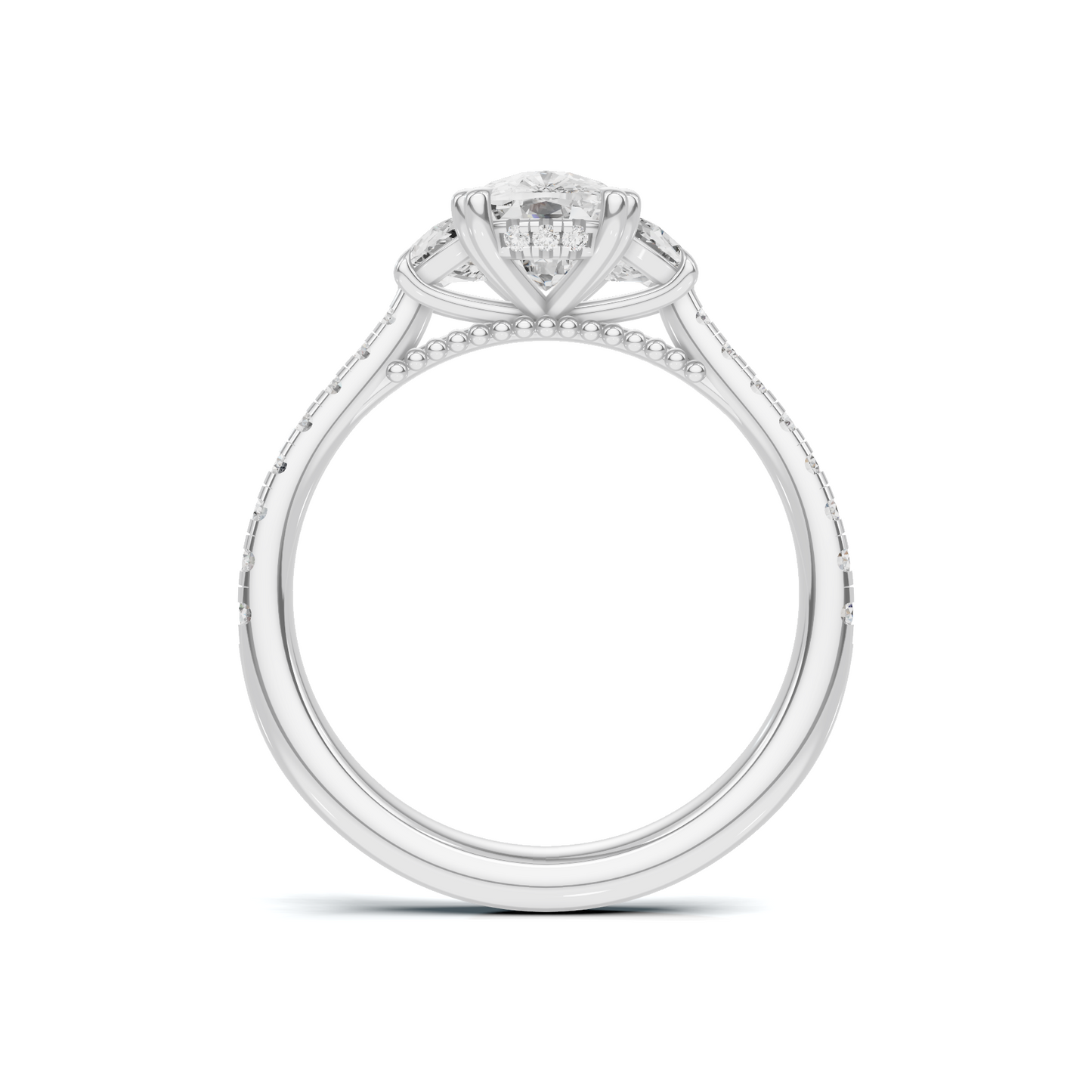 Magnificent Three Stone Ring