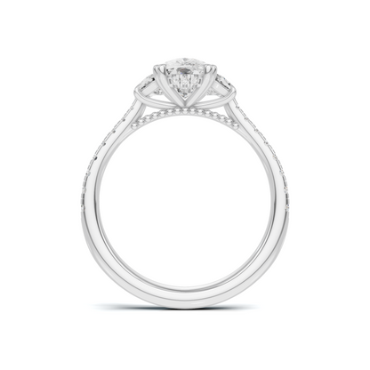 Magnificent Three Stone Ring