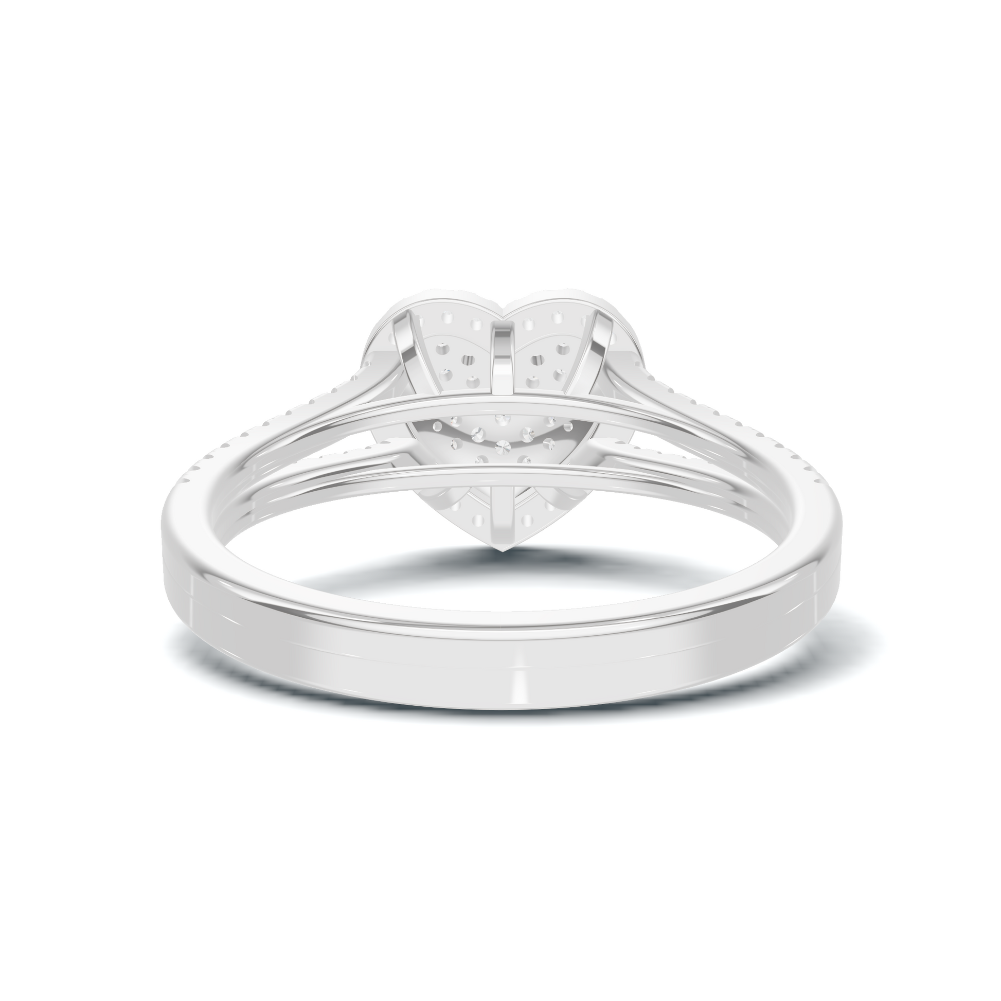 Majestic Pave Heart Statement Ring