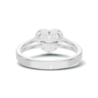 Majestic Pave Heart Statement Ring