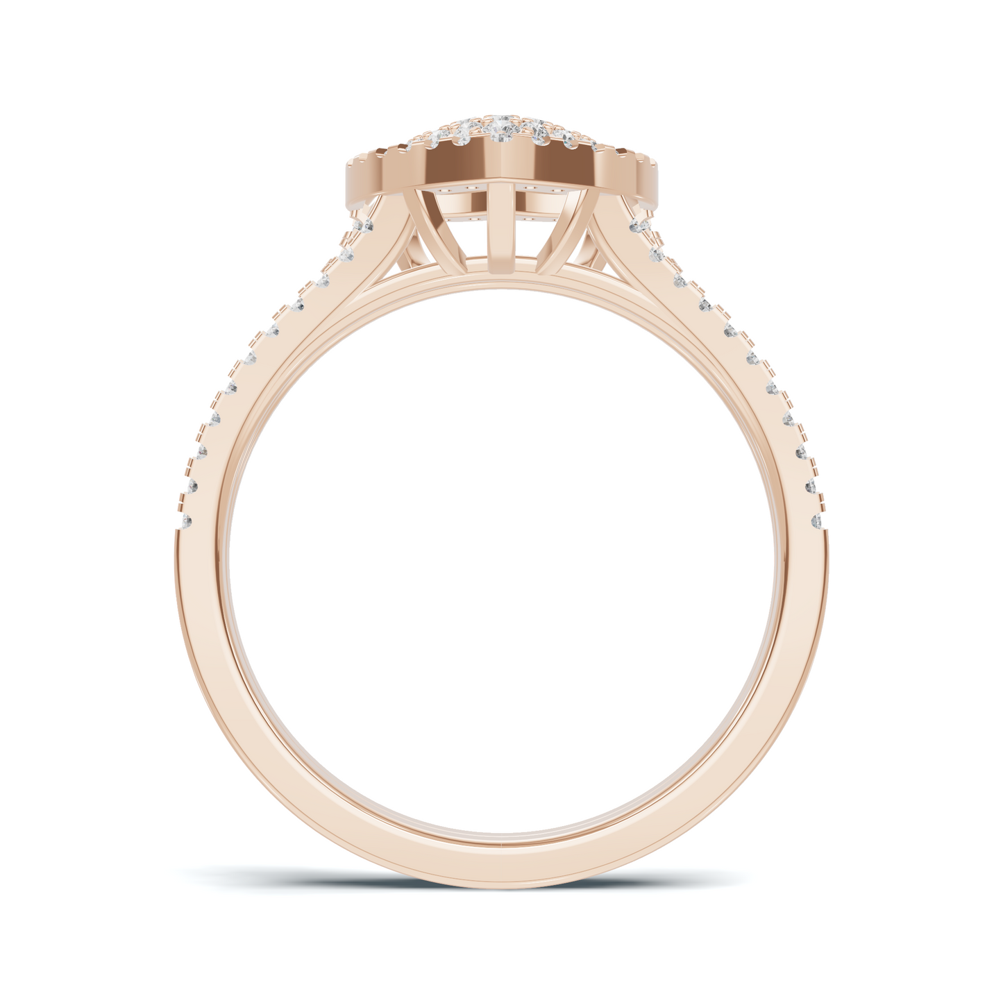 Majestic Pave Heart Statement Ring
