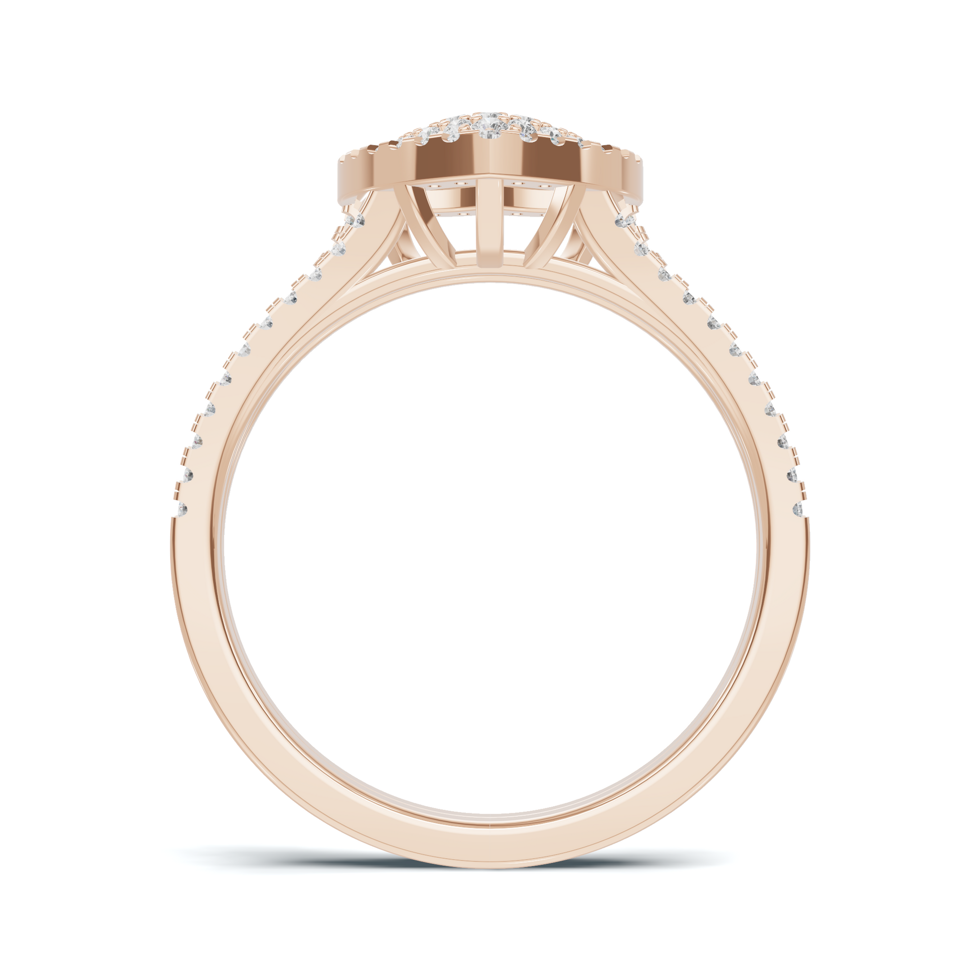 Majestic Pave Heart Statement Ring