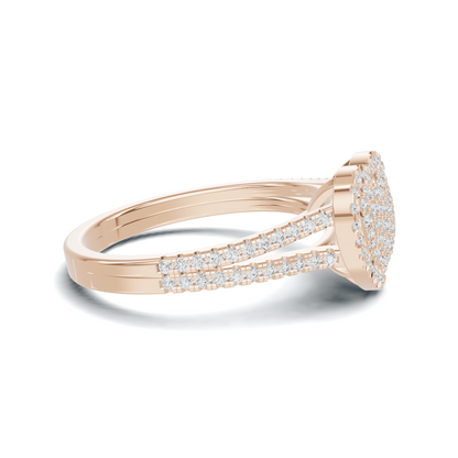 Majestic Pave Heart Statement Ring