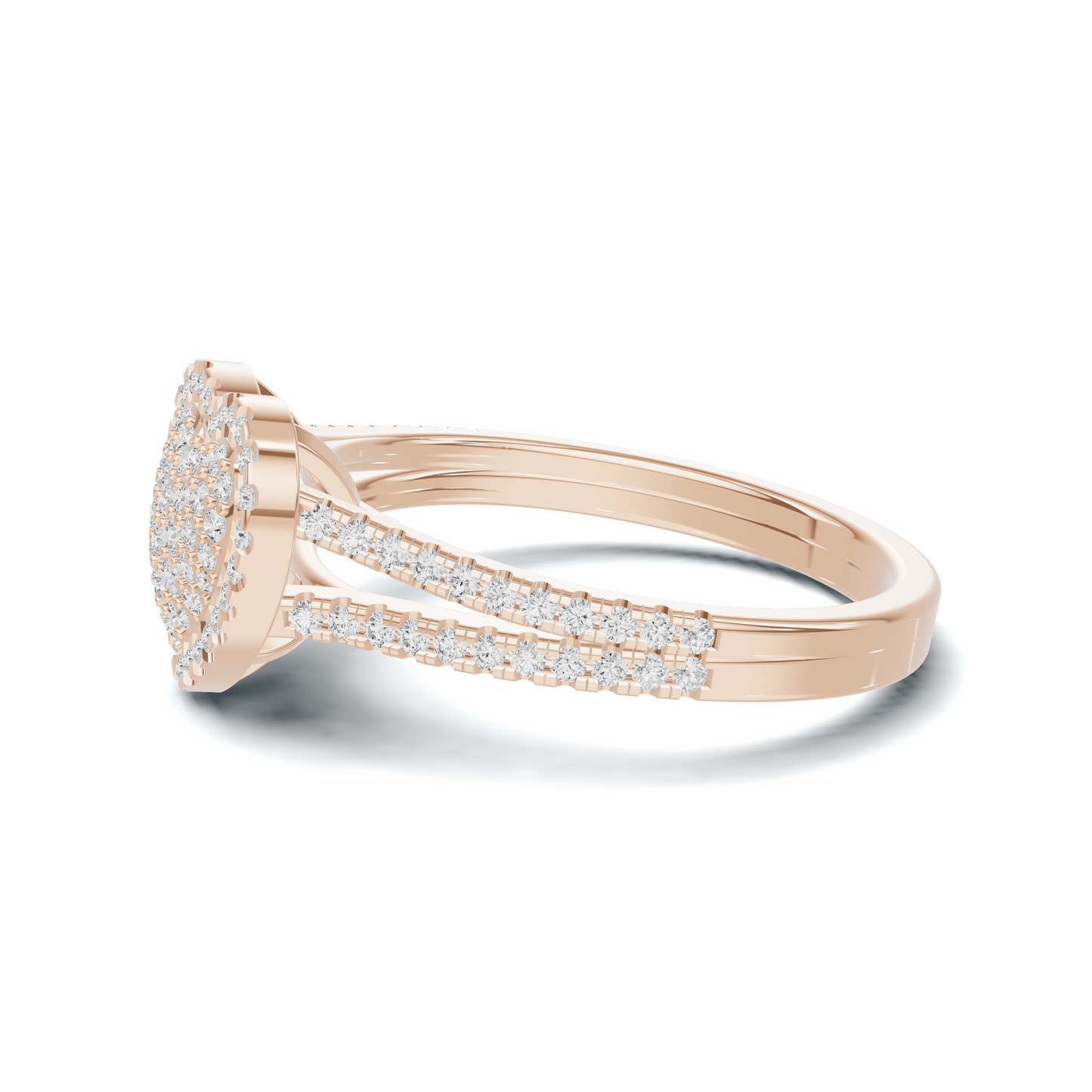 Majestic Pave Heart Statement Ring