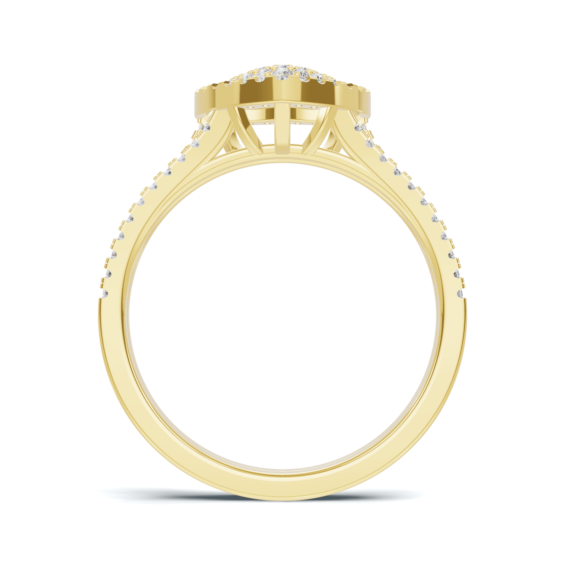 Majestic Pave Heart Statement Ring