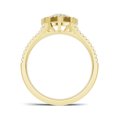 Majestic Pave Heart Statement Ring