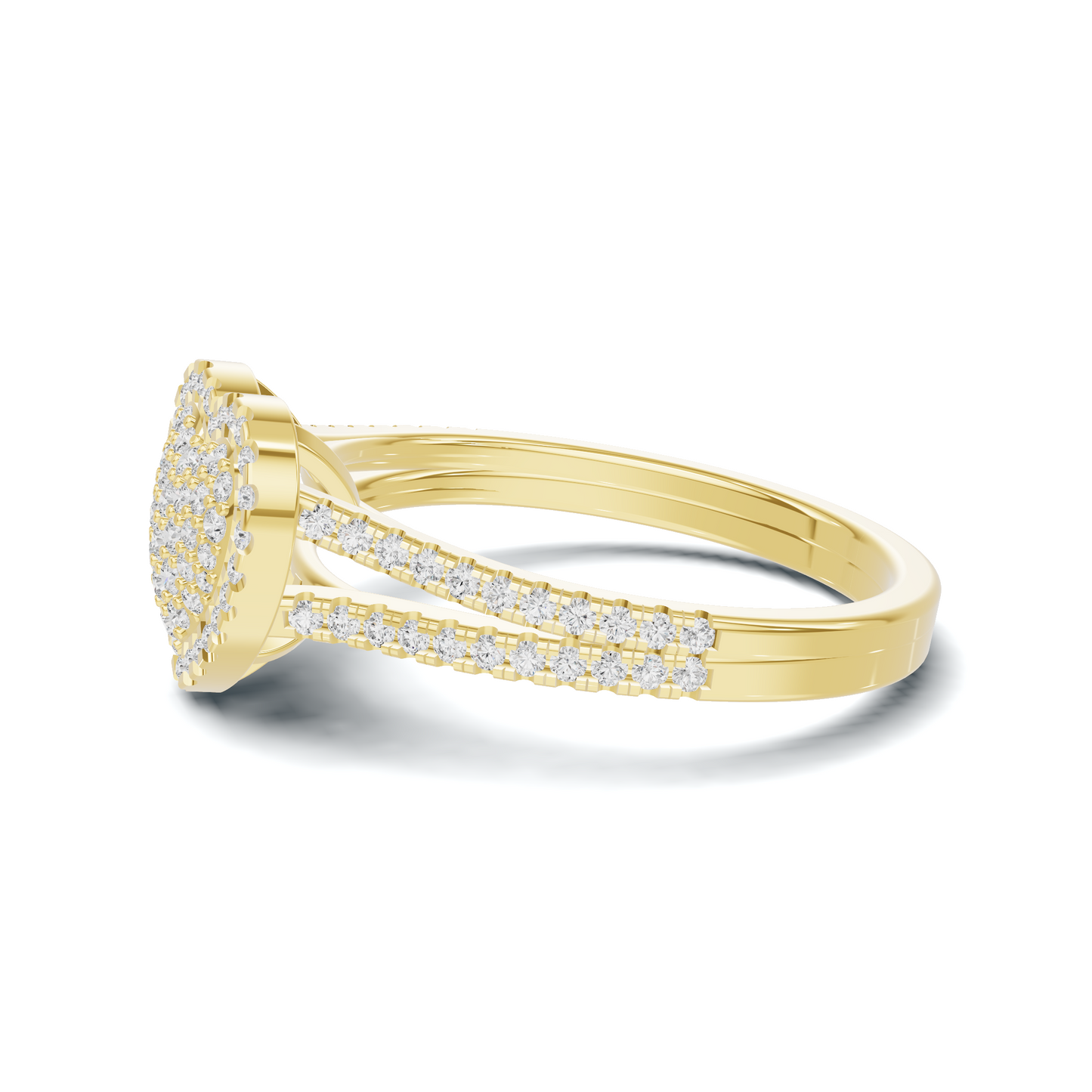 Majestic Pave Heart Statement Ring
