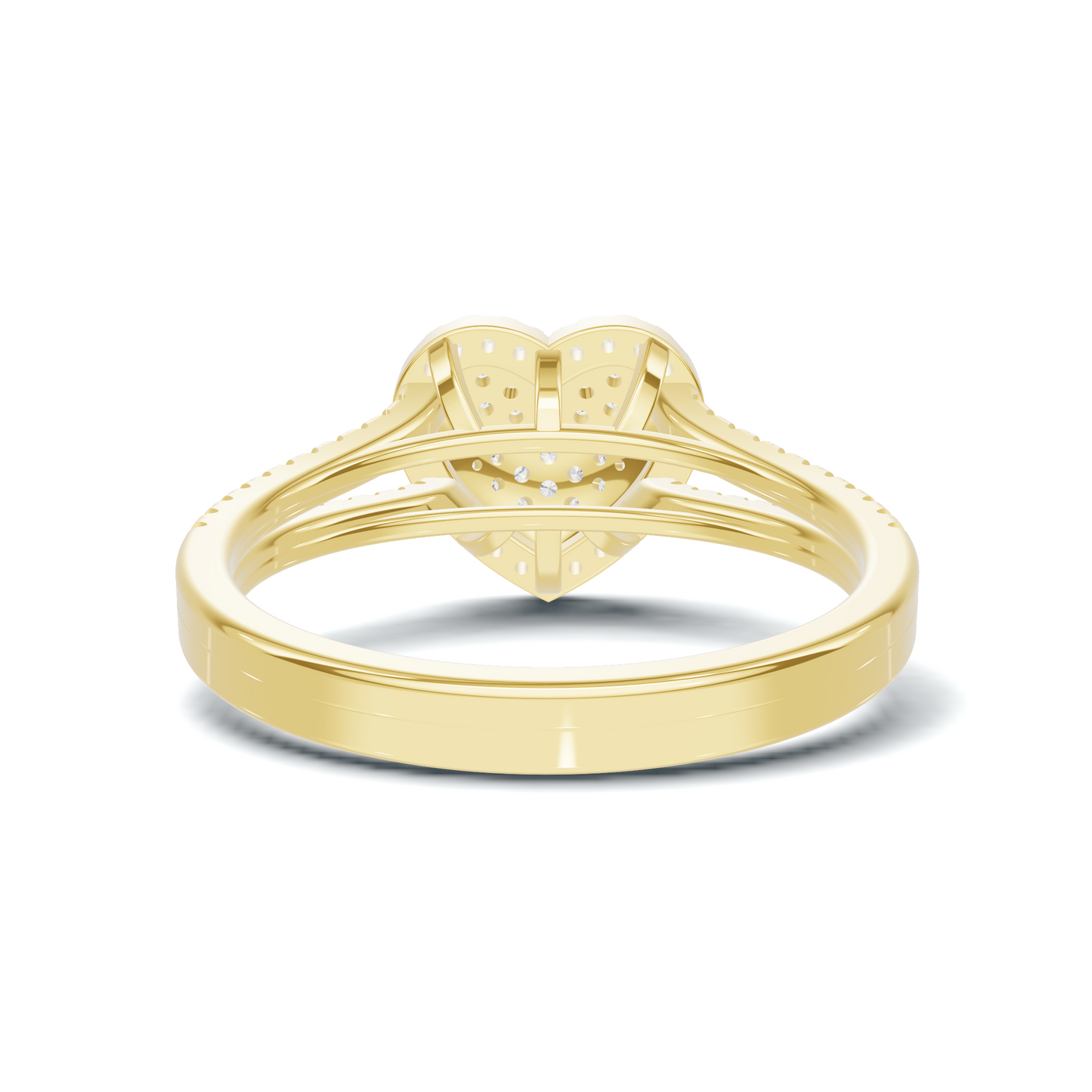 Majestic Pave Heart Statement Ring