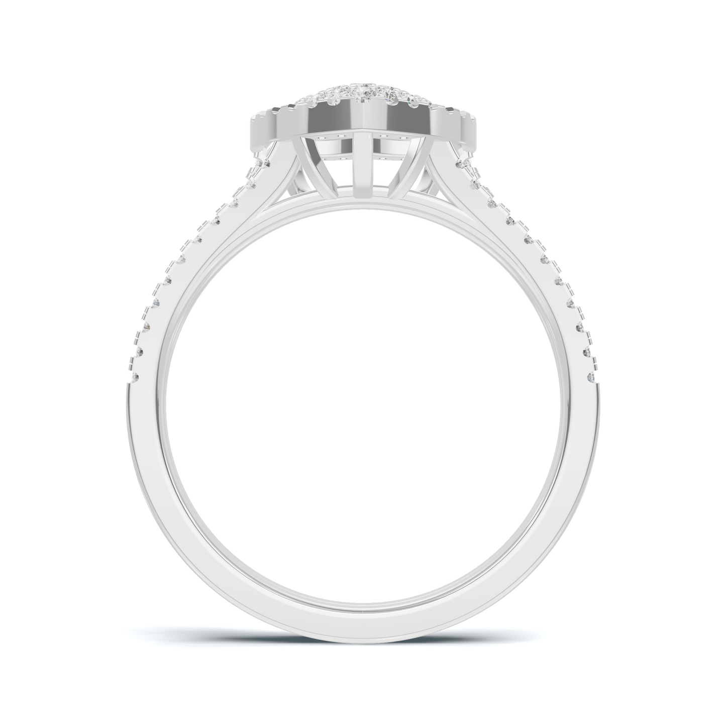 Majestic Pave Heart Statement Ring