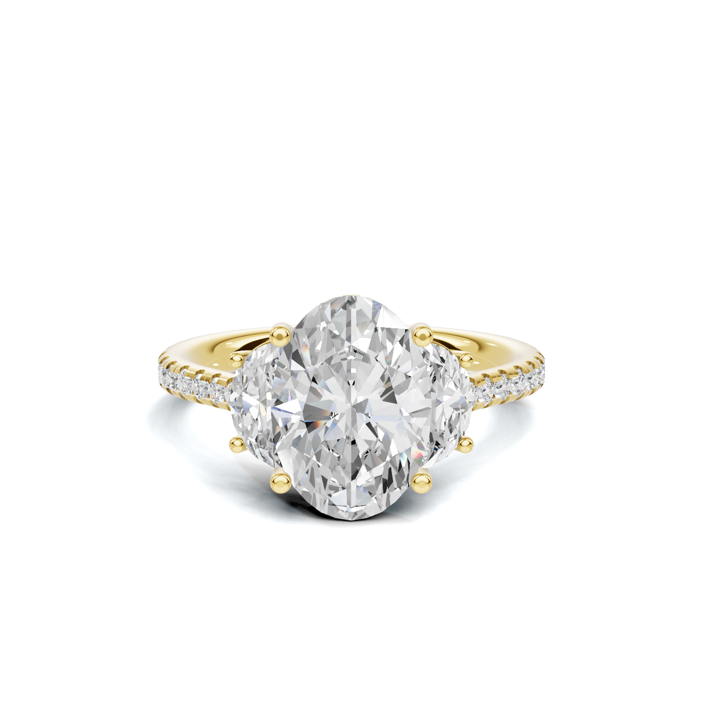 Majestic Three Stone Ring