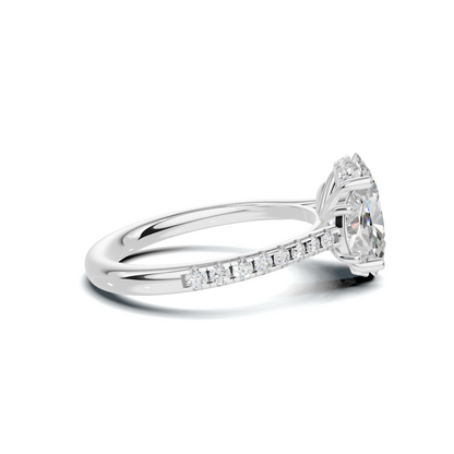Majestic Three Stone Ring