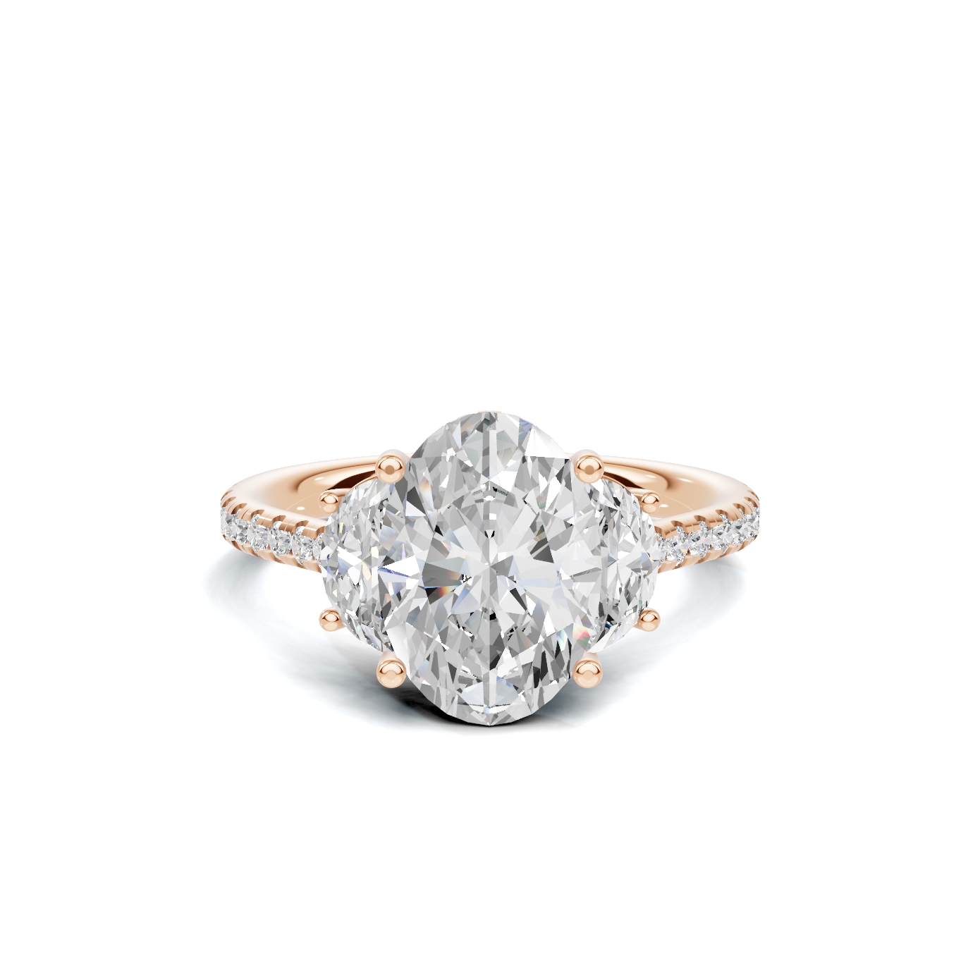 Majestic Three Stone Ring