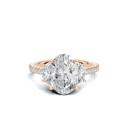 Majestic Three Stone Ring