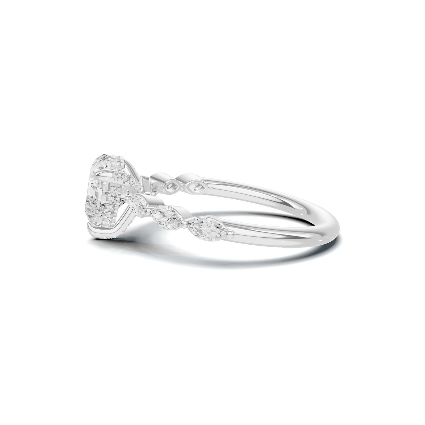 Marquise Accent Heart Ring