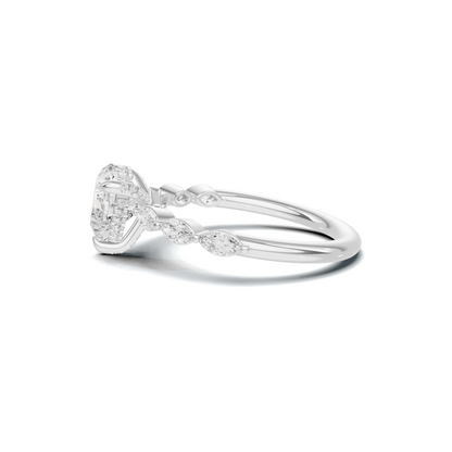 Marquise Accent Heart Ring
