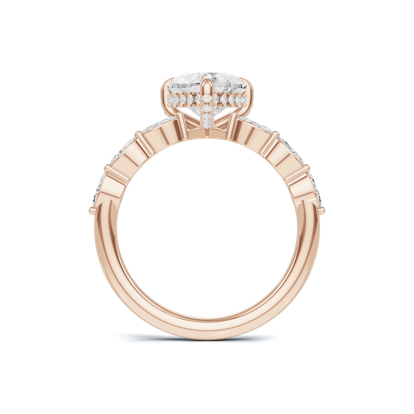 Marquise Accent Heart Ring