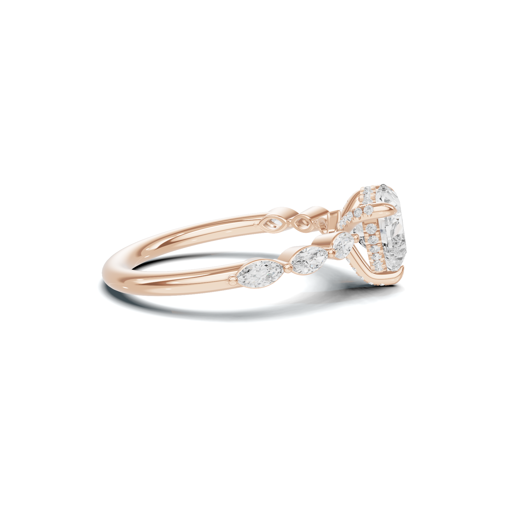Marquise Accent Heart Ring