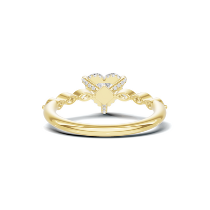 Marquise Accent Heart Ring