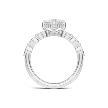 Marquise Accent Heart Ring
