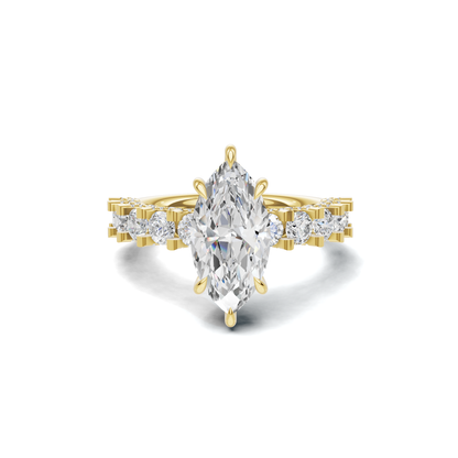 Marquise Accent Pave Ring