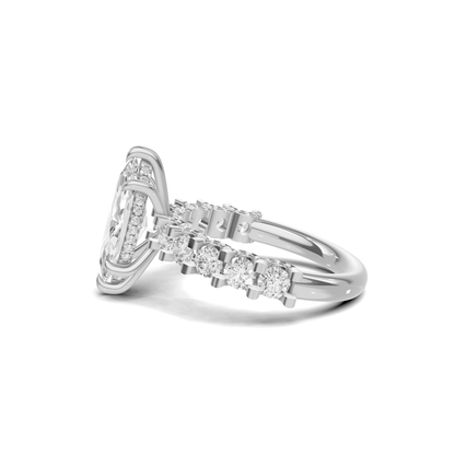 Marquise Accent Pave Ring