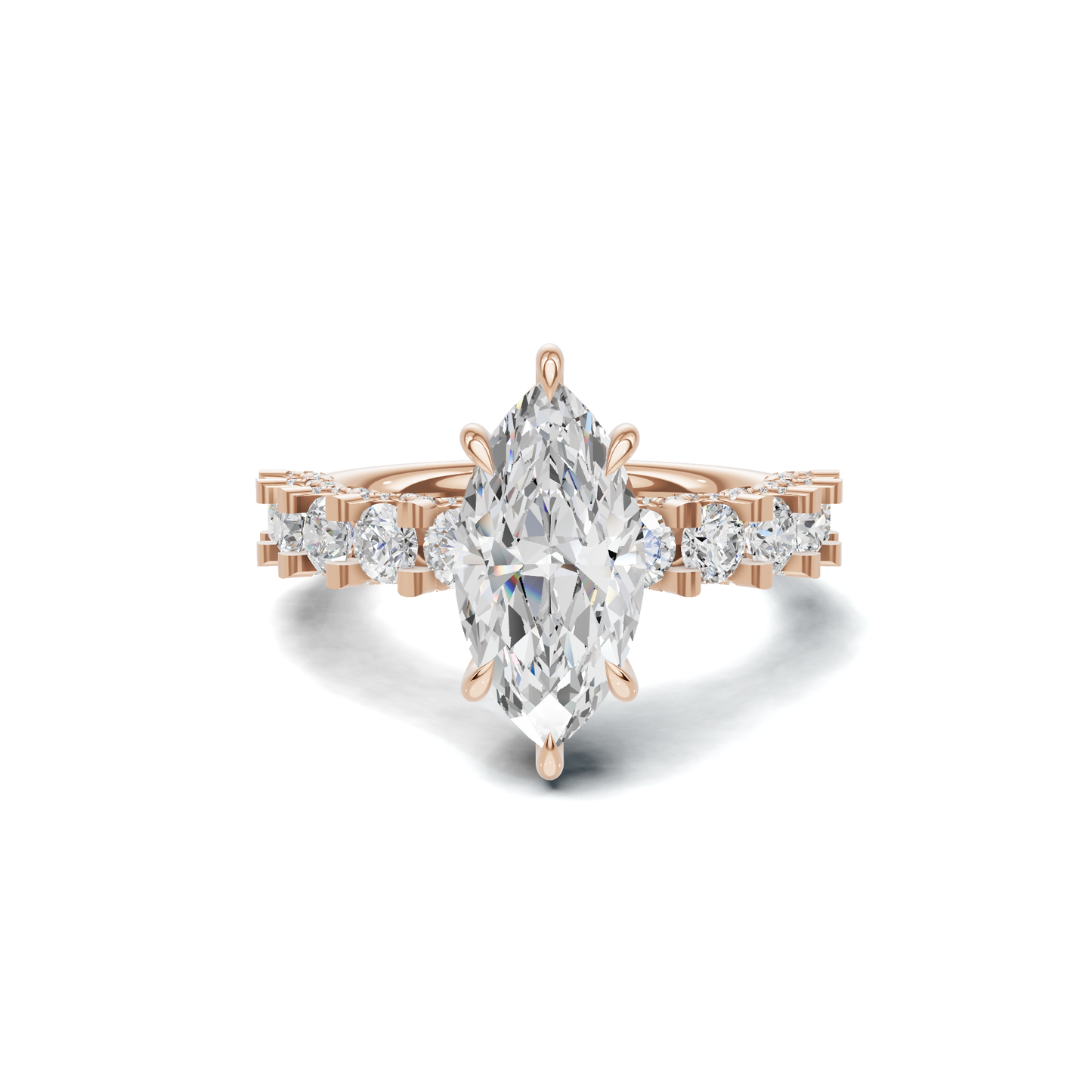 Marquise Accent Pave Ring