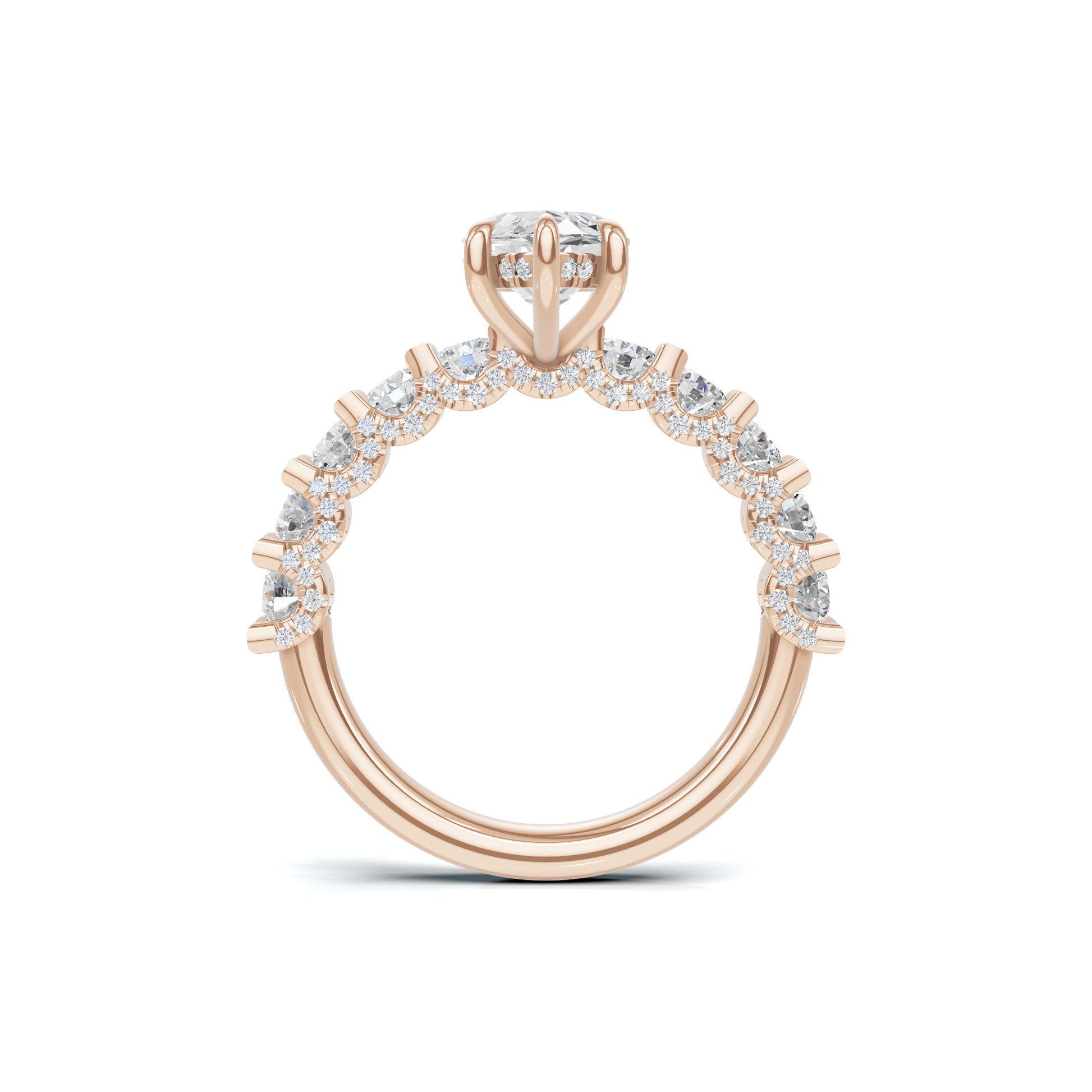 Marquise Accent Pave Ring