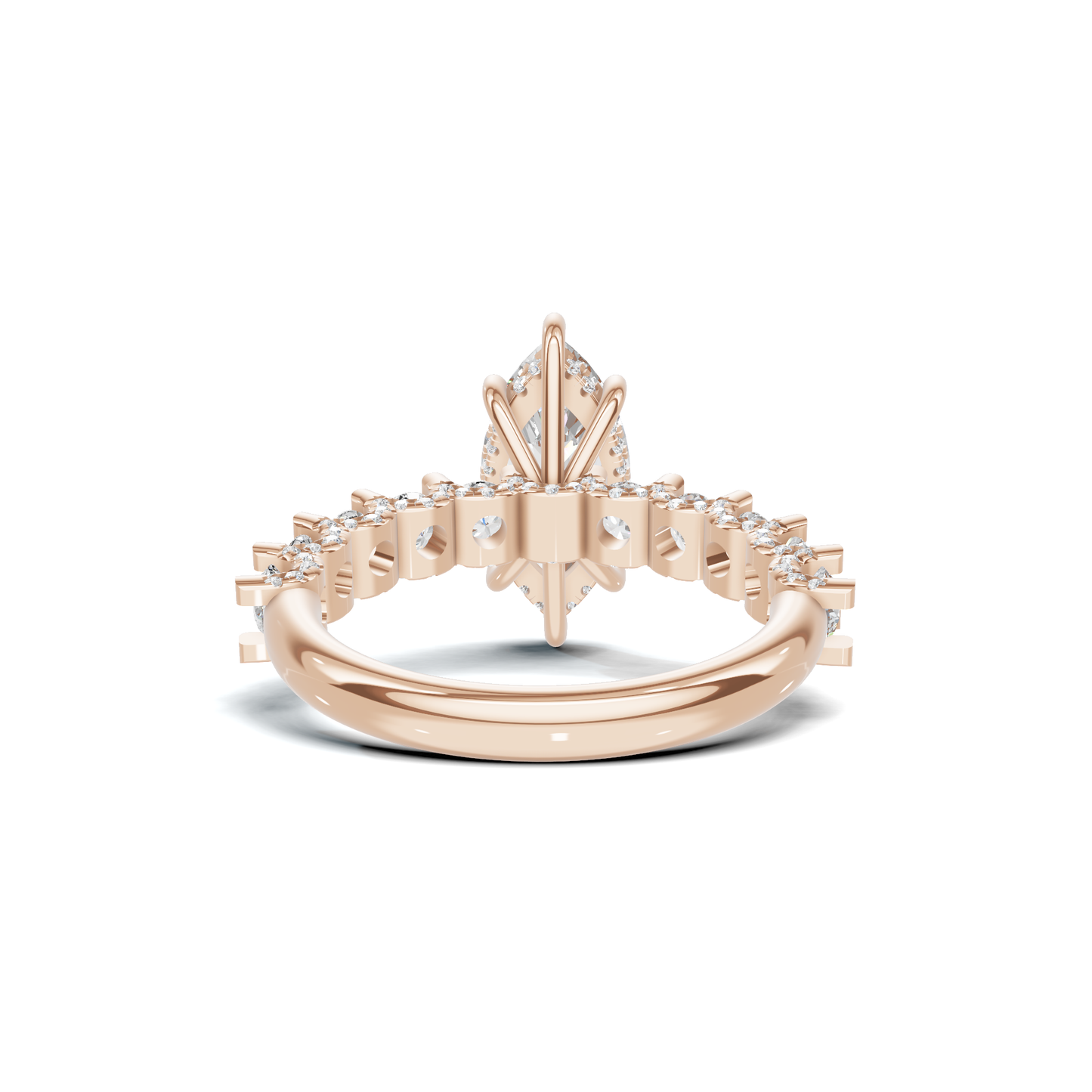 Marquise Accent Pave Ring