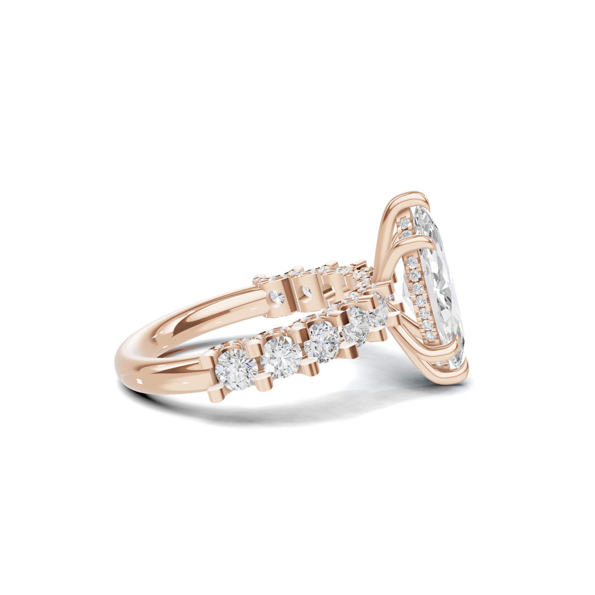 Marquise Accent Pave Ring