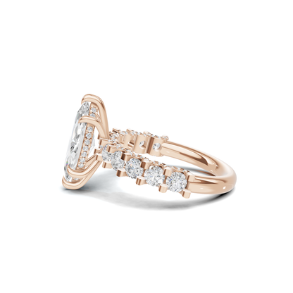 Marquise Accent Pave Ring