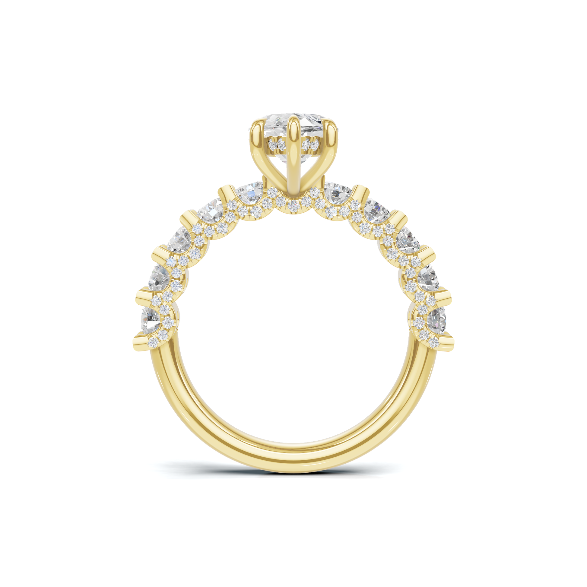 Marquise Accent Pave Ring