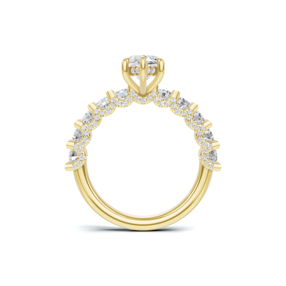 Marquise Accent Pave Ring