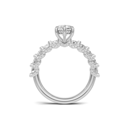 Marquise Accent Pave Ring