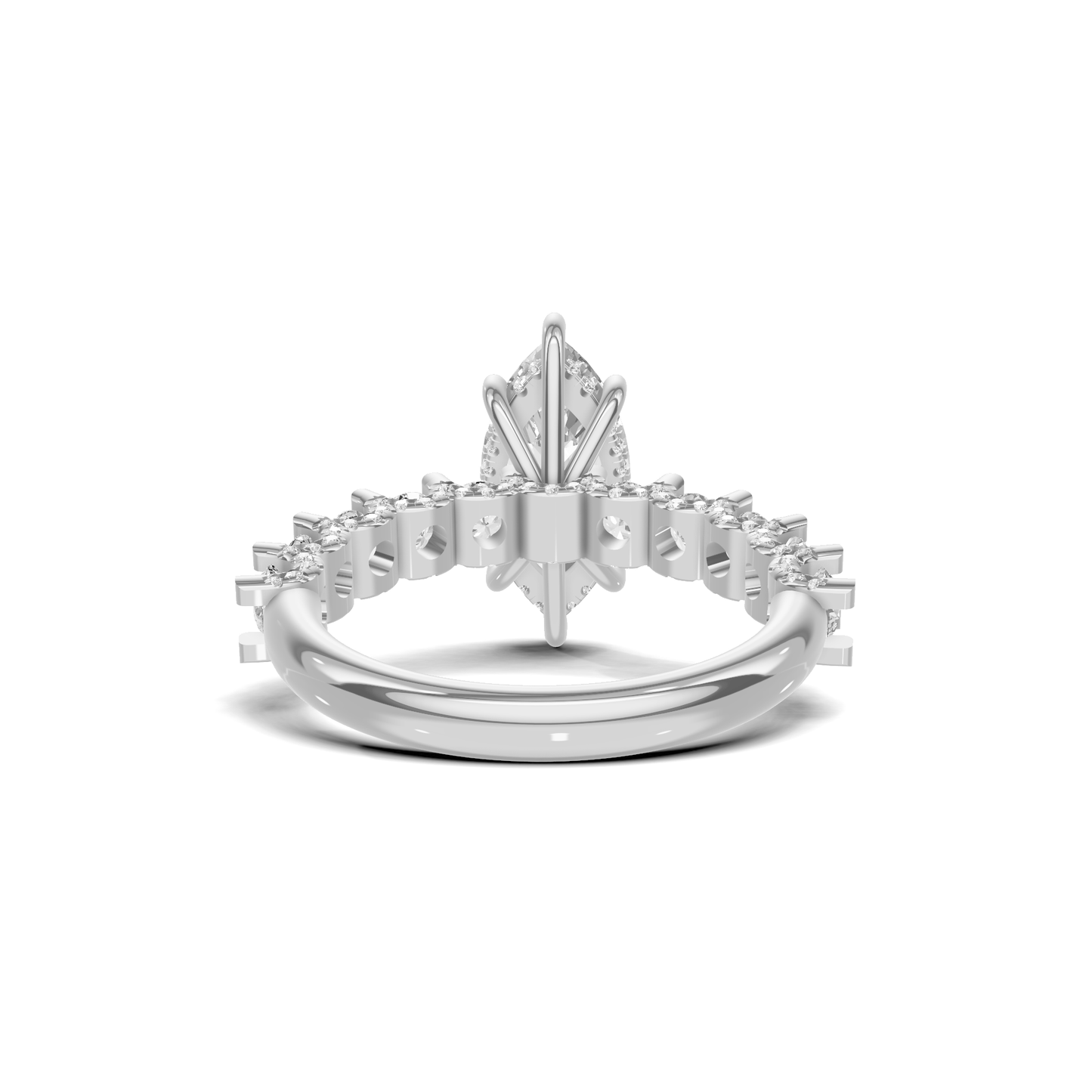 Marquise Accent Pave Ring